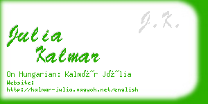 julia kalmar business card